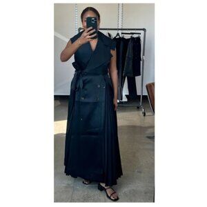 Banana Republic x Peter Do Satin Dress sz M color black NWT $900 *missing parts